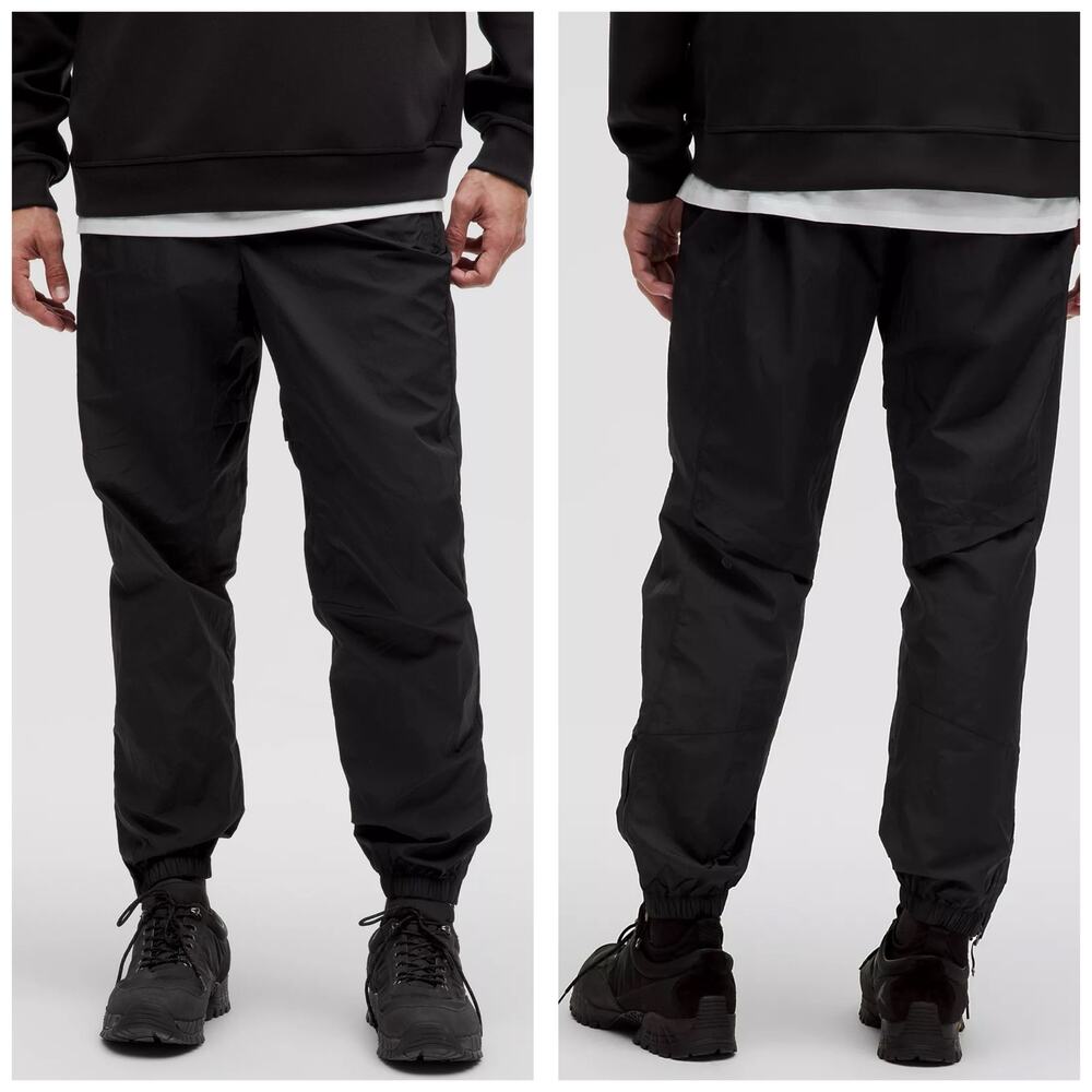 Lululemon Men’s Evergreen Jogger Large Black Track Pants Water Resistant lm5an6s